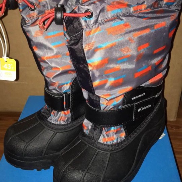 BRAND NEW youth Columbia powerbug forty print snow winter boots size 2Y - Picture 8 of 9